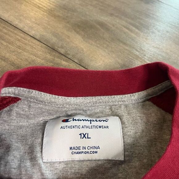 Champion Maroon Athletic Sweatshirt Women 1X‎ - Picture 3 of 4